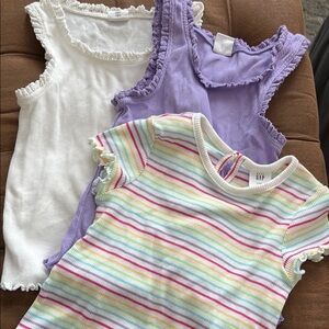 GAP Kids' Multicolor, White, and Purple Tops Set